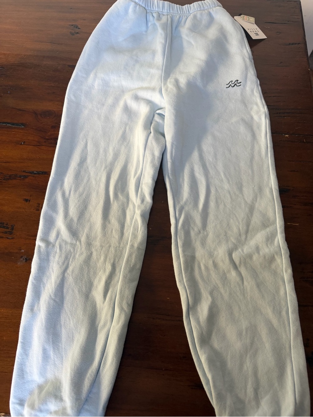 Billabong Pale Blue Sweatpants with Elastic Waist